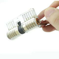 Clear Double-Sided Training Lock - Single Pin Picking Practice - UKBumpKeys