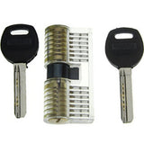 Clear Dimple Practice Cylinder Lock - UKBumpKeys