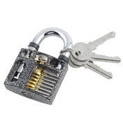 Cut Away 6-Pin Practice Padlock for Lock Picking - UKBumpKeys